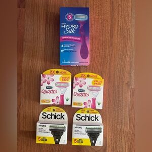 Schick Razor Blade Packs and Razor